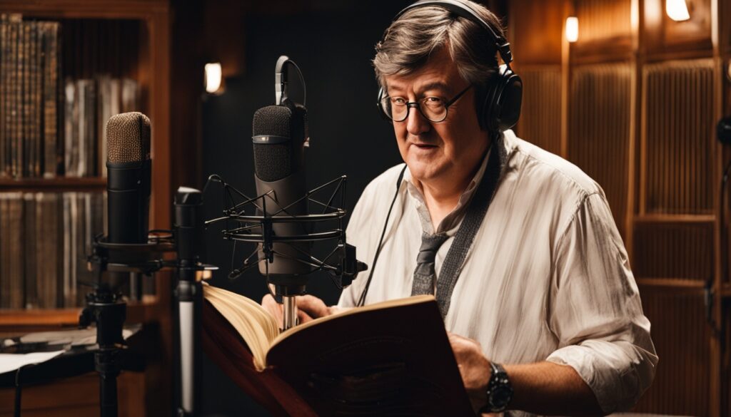 Stephen Fry, British actor and narrator