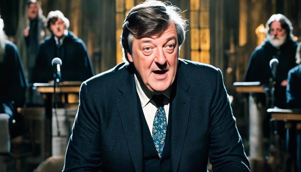 Stephen Fry voice acting in Harry Potter audiobook